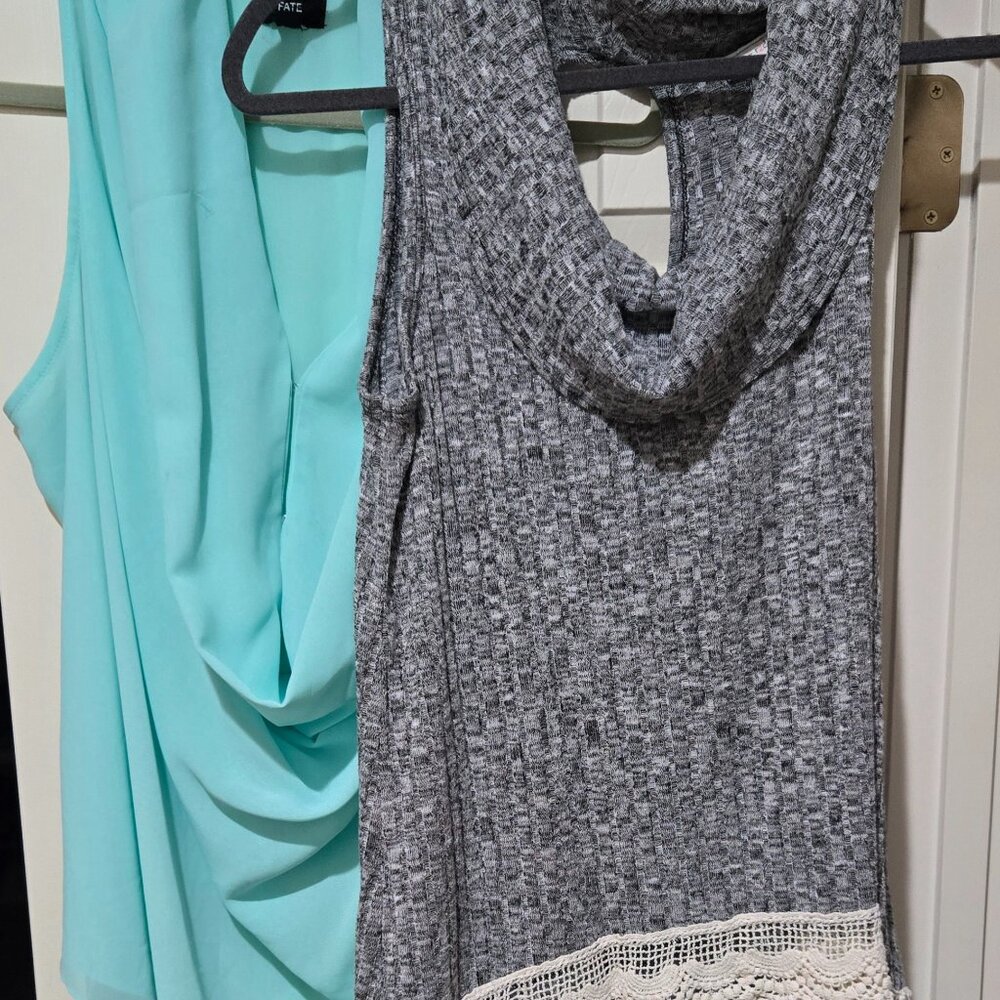 2 Womens tops R2D/Fate sleeveless